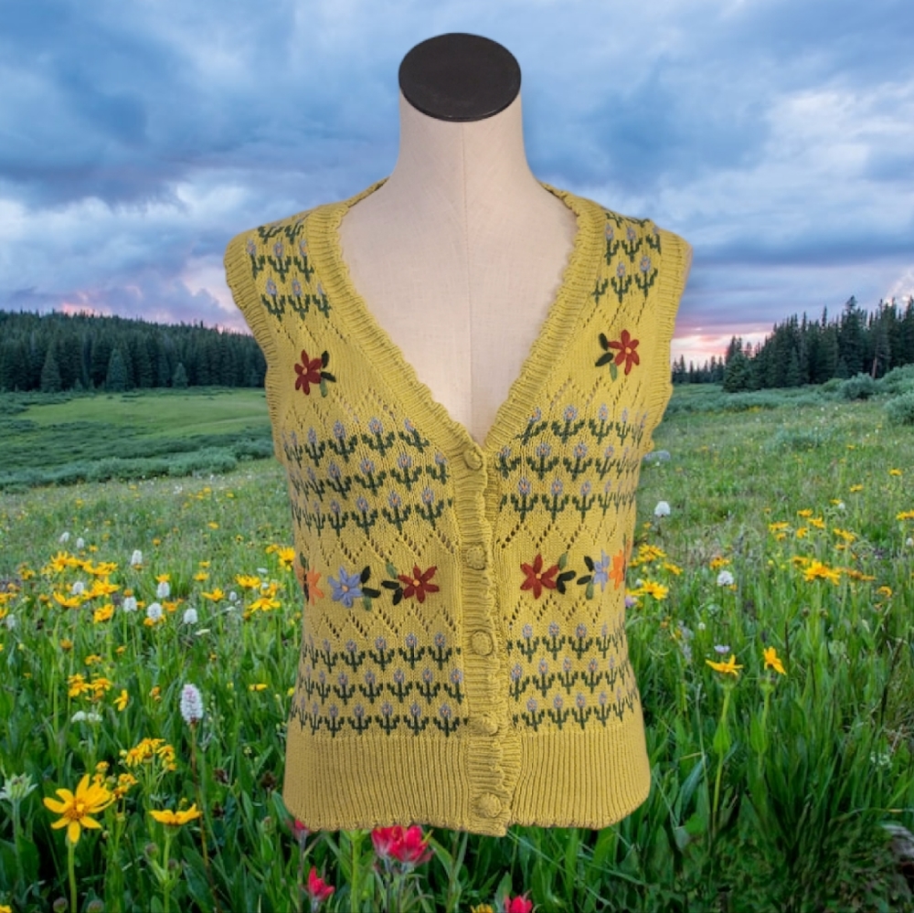 Spring Green Sweater Vest